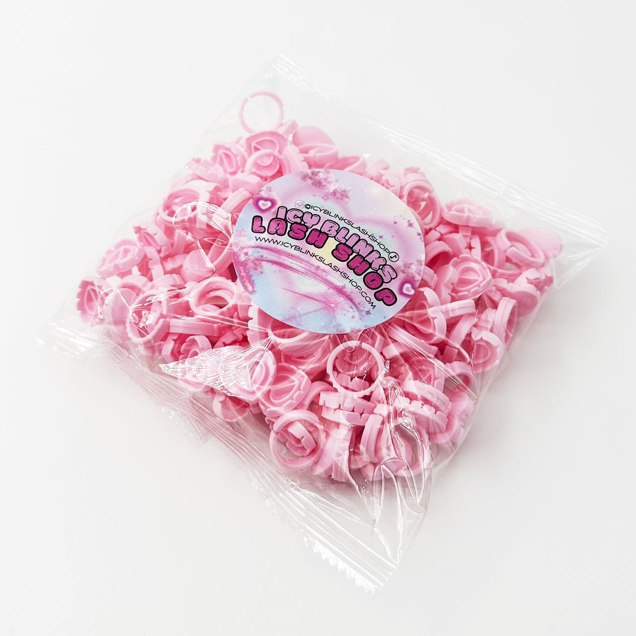 Heart Shaped Glue Rings (100 pcs)