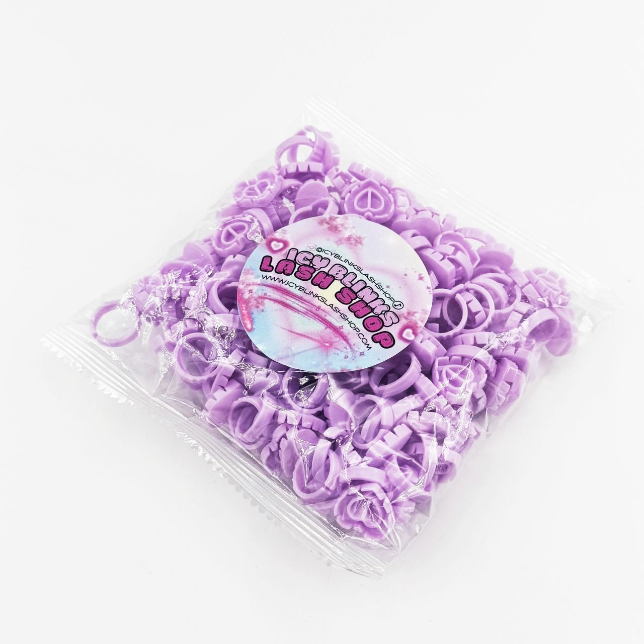 Heart Shaped Glue Rings (100 pcs)